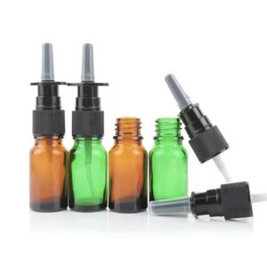 Refillable nasal pumps